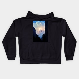 Streetlamp Silhouette Kids Hoodie